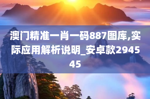 澳门精准一肖一码887图库,实际应用解析说明_安卓款294545