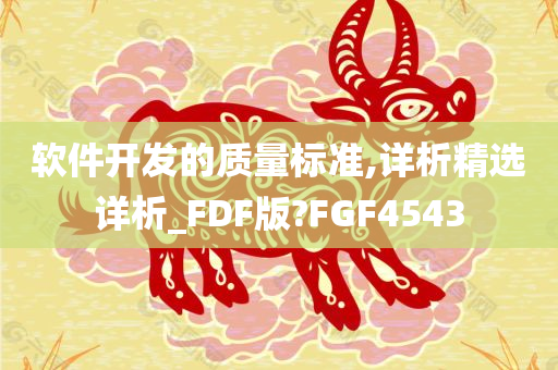 软件开发的质量标准,详析精选详析_FDF版?FGF4543