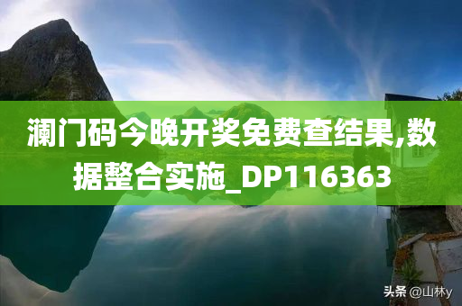 澜门码今晚开奖免费查结果,数据整合实施_DP116363