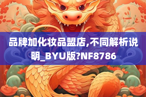 品牌加化妆品盟店,不同解析说明_BYU版?NF8786