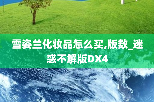 雪姿兰化妆品怎么买,版数_迷惑不解版DX4