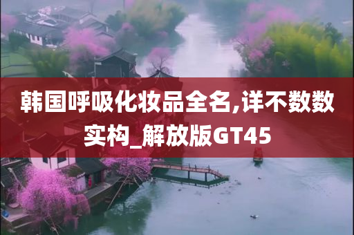 韩国呼吸化妆品全名,详不数数实构_解放版GT45