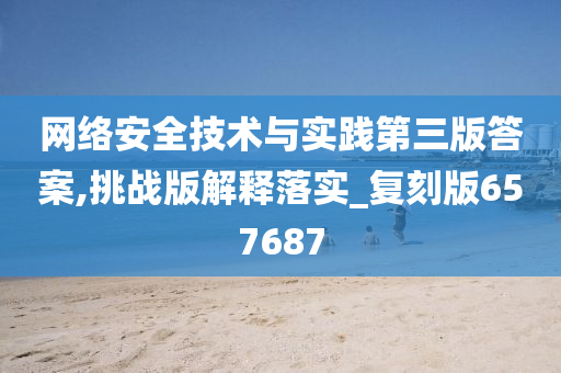网络安全技术与实践第三版答案,挑战版解释落实_复刻版657687