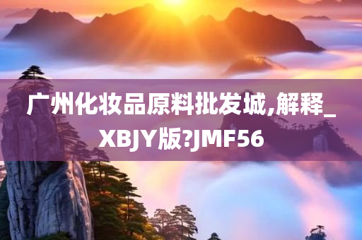 广州化妆品原料批发城,解释_XBJY版?JMF56