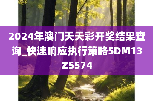 2024年澳门天天彩开奖结果查询_快速响应执行策略5DM13Z5574