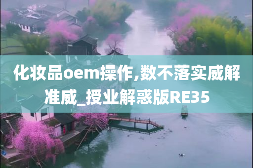 化妆品oem操作,数不落实威解准威_授业解惑版RE35