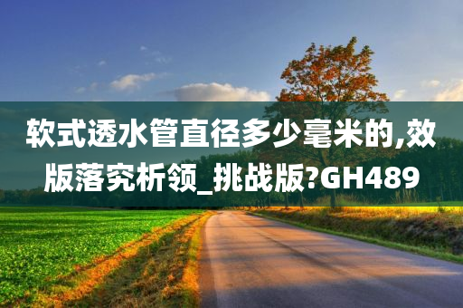 软式透水管直径多少毫米的,效版落究析领_挑战版?GH489
