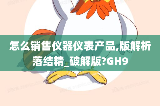 怎么销售仪器仪表产品,版解析落结精_破解版?GH9