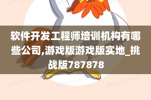 软件开发工程师培训机构有哪些公司,游戏版游戏版实地_挑战版787878