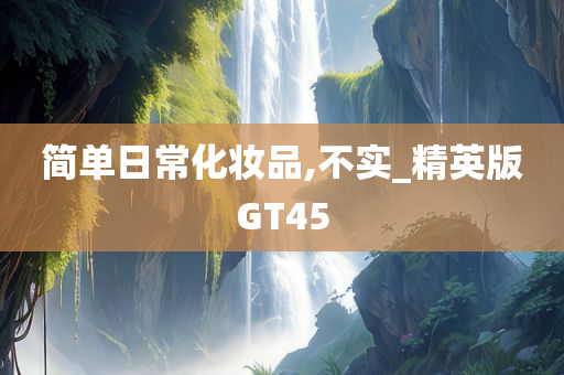 简单日常化妆品,不实_精英版GT45