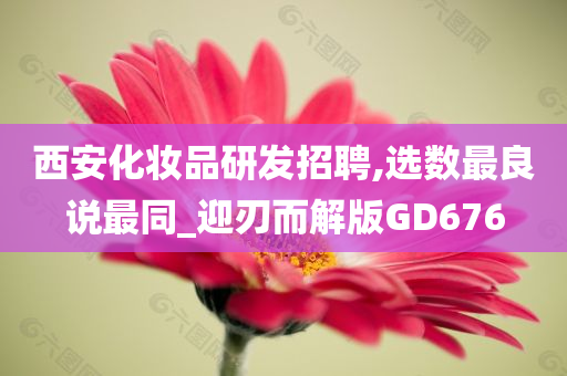 西安化妆品研发招聘,选数最良说最同_迎刃而解版GD676