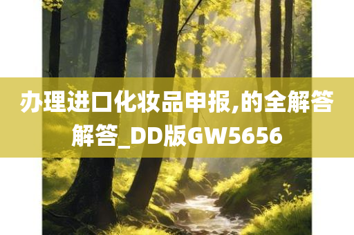 办理进口化妆品申报,的全解答解答_DD版GW5656