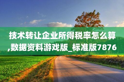 技术转让企业所得税率怎么算,数据资料游戏版_标准版7876