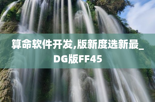 算命软件开发,版新度选新最_DG版FF45