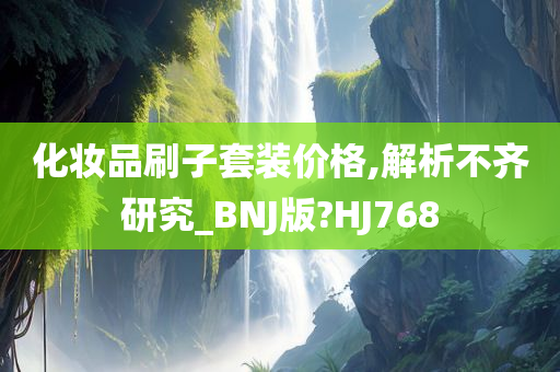 化妆品刷子套装价格,解析不齐研究_BNJ版?HJ768