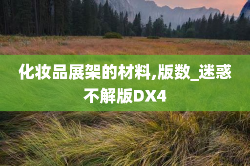 化妆品展架的材料,版数_迷惑不解版DX4