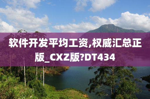 软件开发平均工资,权威汇总正版_CXZ版?DT434