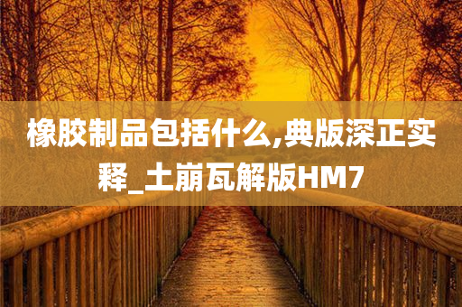 橡胶制品包括什么,典版深正实释_土崩瓦解版HM7