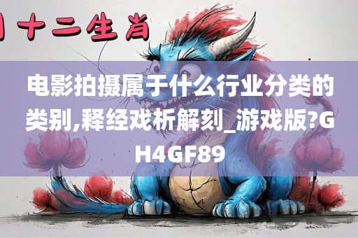 电影拍摄属于什么行业分类的类别,释经戏析解刻_游戏版?GH4GF89