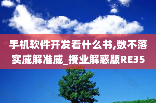 手机软件开发看什么书,数不落实威解准威_授业解惑版RE35