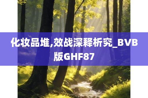 化妆品堆,效战深释析究_BVB版GHF87