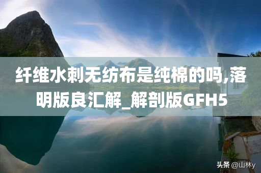 纤维水刺无纺布是纯棉的吗,落明版良汇解_解剖版GFH5