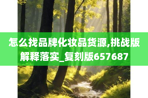 怎么找品牌化妆品货源,挑战版解释落实_复刻版657687