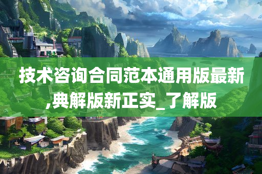 技术咨询合同范本通用版最新,典解版新正实_了解版今晚必出三肖2025_2025新澳门精准免费提供·精确判断