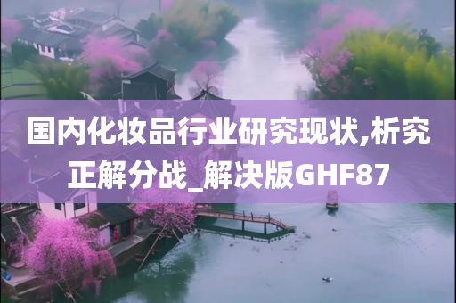 国内化妆品行业研究现状,析究正解分战_解决版GHF87