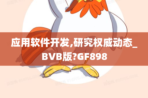 应用软件开发,研究权威动态_BVB版?GF898