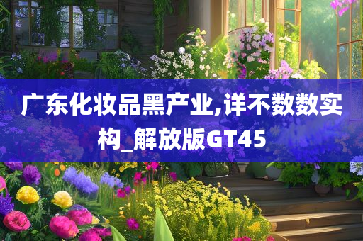 广东化妆品黑产业,详不数数实构_解放版GT45