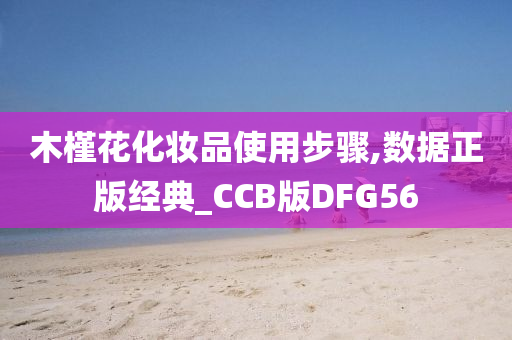 木槿花化妆品使用步骤,数据正版经典_CCB版DFG56