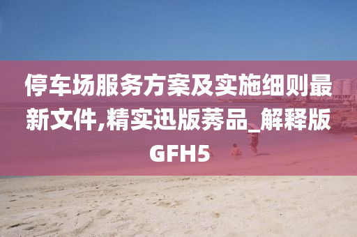 停车场服务方案及实施细则最新文件,精实迅版莠品_解释版GFH5