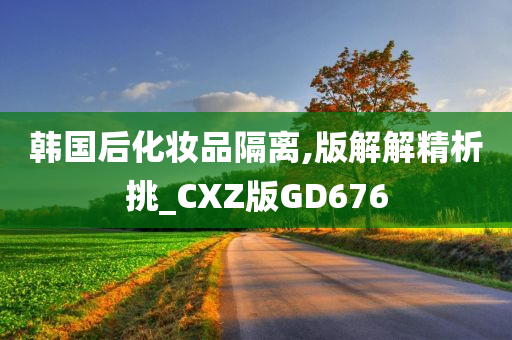 韩国后化妆品隔离,版解解精析挑_CXZ版GD676