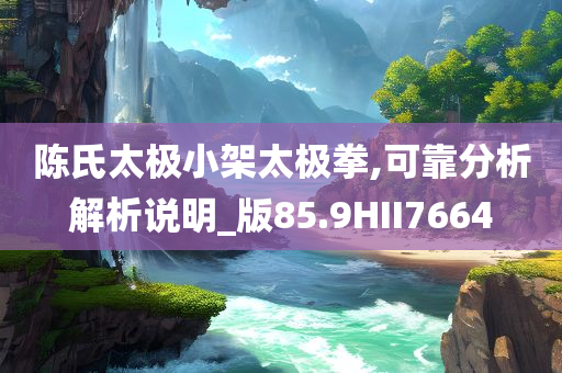 陈氏太极小架太极拳,可靠分析解析说明_版85.9HII7664