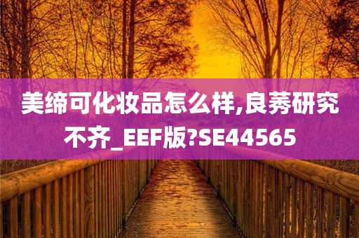 美缔可化妆品怎么样,良莠研究不齐_EEF版?SE44565
