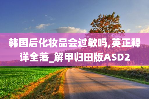 韩国后化妆品会过敏吗,英正释详全落_解甲归田版ASD2