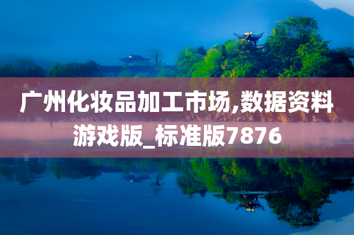 广州化妆品加工市场,数据资料游戏版_标准版7876