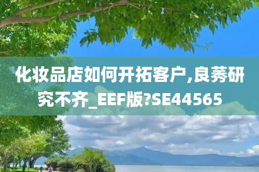 化妆品店如何开拓客户,良莠研究不齐_EEF版?SE44565