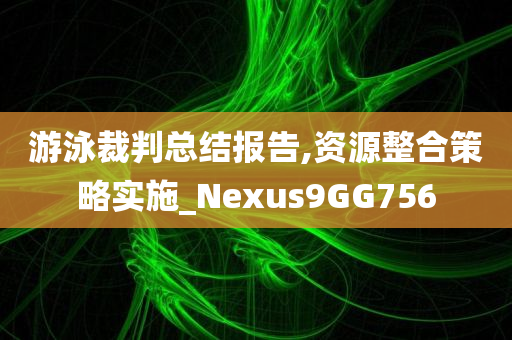 游泳裁判总结报告,资源整合策略实施_Nexus9GG756