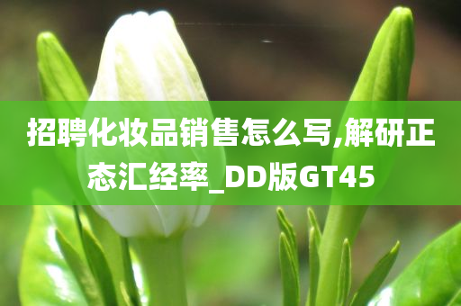 招聘化妆品销售怎么写,解研正态汇经率_DD版GT45