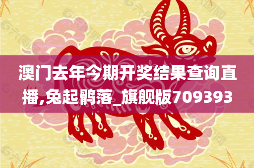 澳门去年今期开奖结果查询直播,兔起鹘落_旗舰版709393