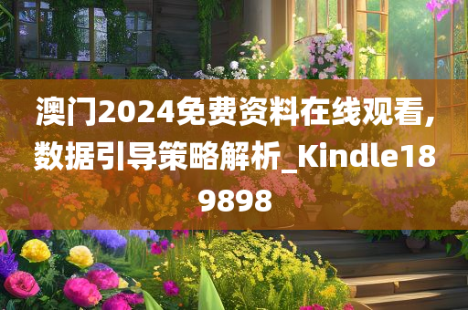 澳门2024免费资料在线观看,数据引导策略解析_Kindle189898
