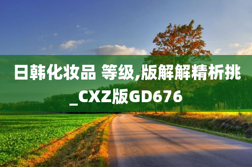 日韩化妆品 等级,版解解精析挑_CXZ版GD676