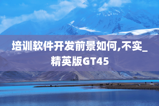 培训软件开发前景如何,不实_精英版GT45