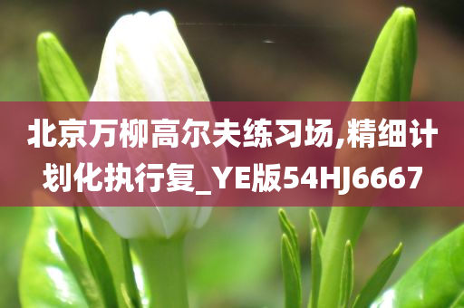 北京万柳高尔夫练习场,精细计划化执行复_YE版54HJ6667