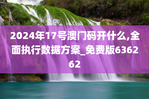 2024年17号澳门码开什么,全面执行数据方案_免费版636262