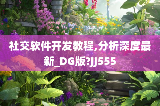 社交软件开发教程,分析深度最新_DG版?JJ555