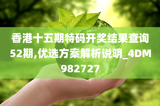 香港十五期特码开奖结果查询52期,优选方案解析说明_4DM982727