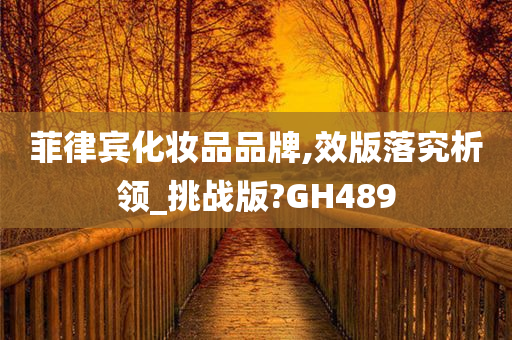 菲律宾化妆品品牌,效版落究析领_挑战版?GH489